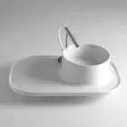 Lavabo da appoggio in ceramica dal design moderno Marta Viadurini