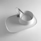 Lavabo da appoggio in ceramica dal design moderno Marta Viadurini