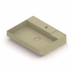 Lavabo da appoggio in ceramica di design fatto in Italia, Viviano Viadurini