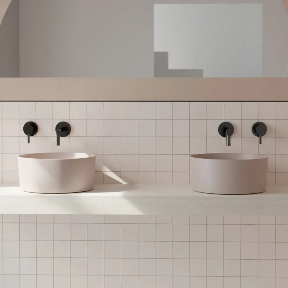 Lavabo da Appoggio in Ceramica di Diverse Finiture Made in Italy - Palline Viadurini