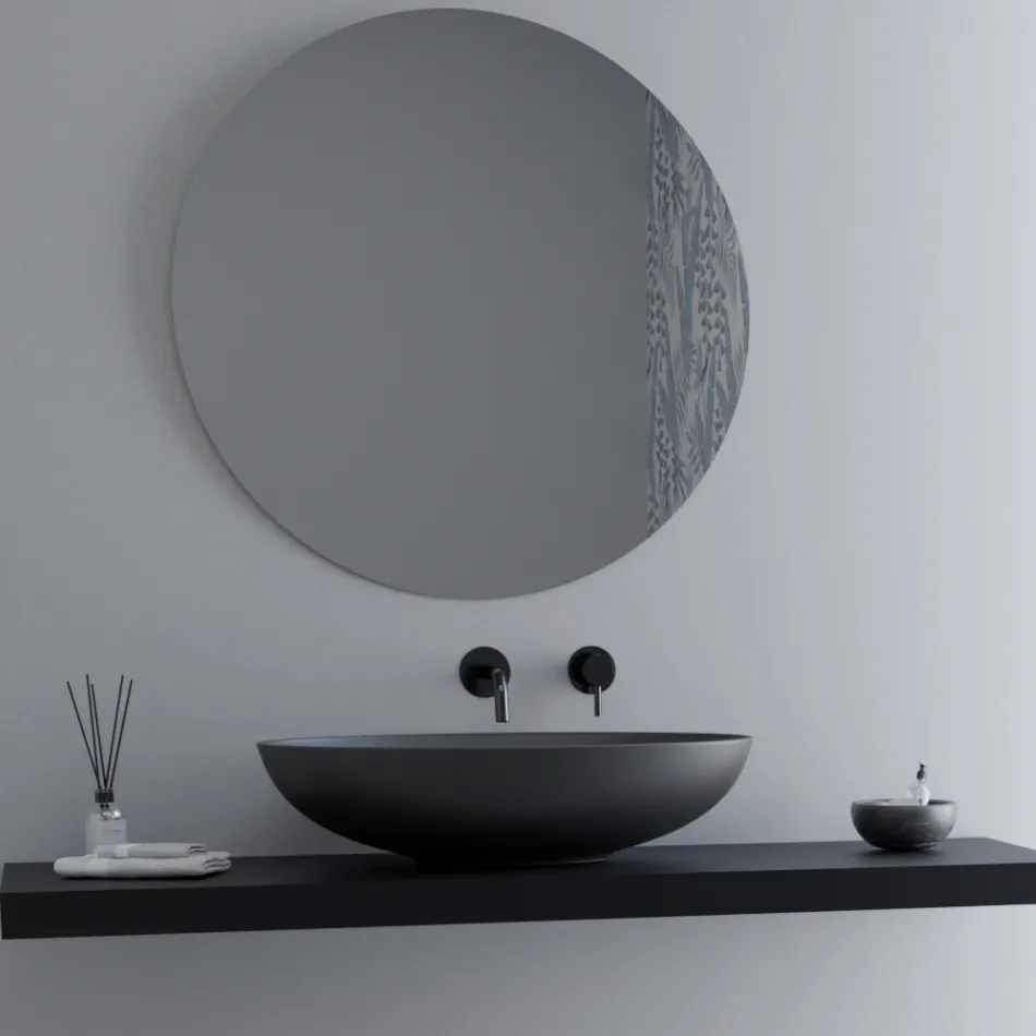Lavabo da Appoggio in Ceramica Lucida o Opaca Made in Italy - Ferry Viadurini