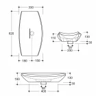 Lavabo da appoggio in ceramica maculato di design made in Italy Laura Viadurini