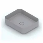 Lavabo da appoggio in ceramica moderno prodotto in Italia, Zulimo Viadurini