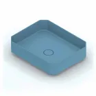 Lavabo da appoggio in ceramica moderno prodotto in Italia, Zulimo Viadurini