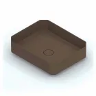 Lavabo da appoggio in ceramica moderno prodotto in Italia, Zulimo Viadurini