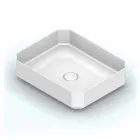 Lavabo da appoggio in ceramica moderno prodotto in Italia, Zulimo Viadurini
