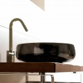 Lavabo da appoggio in ceramica raku fatto a mano in Italia, Ramon