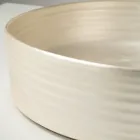 Lavabo da Appoggio in Gres Porcellanato Argento o Bianco - Vibrazione Viadurini