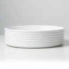 Lavabo da Appoggio in Gres Porcellanato Argento o Bianco - Vibrazione Viadurini