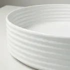 Lavabo da Appoggio in Gres Porcellanato Argento o Bianco - Vibrazione Viadurini