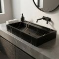 Lavabo da Appoggio in Gres Porcellanato Effetto Marmo Made in Italy - Cervia