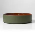 Lavabo da Appoggio in Gres Porcellanato Tornito a Mano Made in Italy - Halo Viadurini