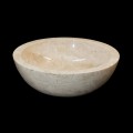 Lavabo da appoggio bianco in marmo Levi, di design, pezzo unico