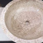 Lavabo da appoggio in pietra naturale, pezzo unico, Ana Viadurini