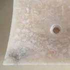 Lavabo da appoggio in pietra onice naturale Love, pezzo unico Viadurini