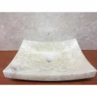 Lavabo da appoggio in pietra onice naturale Love, pezzo unico Viadurini