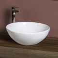 Lavabo da Appoggio Inclinato Ovale in Ceramica e Design Moderno - Papavero
