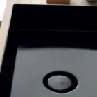 Lavabo da appoggio moderno in ceramica nera Icon Alice Ceramica
 Viadurini