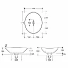 Lavabo da appoggio moderno in ceramica platino made in Italy Animals Viadurini