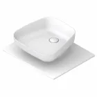 Lavabo da appoggio moderno in ceramica realizzato in Italia, Reale Viadurini