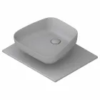 Lavabo da appoggio moderno in ceramica realizzato in Italia, Reale Viadurini