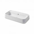 Lavabo da Appoggio o da Parete Moderno in Ceramica Colorata Oliena