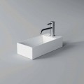 Lavabo da Appoggio o Sospeso Rettangolare in Ceramica Made in Italy - Act 