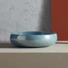 Lavabo da Appoggio per il Bagno Realizzato in Fire Clay Made in italy - Tallone Viadurini