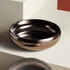 Lavabo da Appoggio per il Bagno Realizzato in Fire Clay Made in italy - Tallone Viadurini