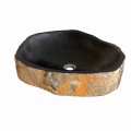 Lavabo da appoggio pezzo unico in basalto Hassan