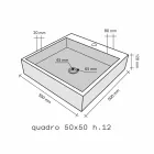 Lavabo da Appoggio Quadrato in Basalto Nero Ban Viadurini