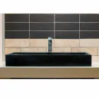 Lavabo da Appoggio Rettangolare in Basalto Nero Chao Viadurini