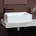 Lavabo da Appoggio Rettangolare in Ceramica dal Design Moderno - Papavero