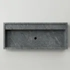 Lavabo da Appoggio Rettangolare in Gres Porcellanato Made in Italy - Cervia Viadurini