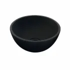 Lavabo da Appoggio Tondo in Basalto Nero Kali Viadurini