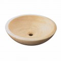 Lavabo da appoggio tondo in onice Giava