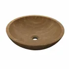 Lavabo da Appoggio Tondo in Pietra Naturale Kari Viadurini