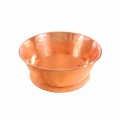 Lavabo da appoggio tondo in rame, fatto a mano, stile vintage Ania