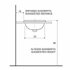 Lavabo da bagno a incasso in fire clay e oro made in Italy, Otis Viadurini