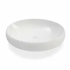 Lavabo da Bagno Ovale da Appoggio in Ceramica Bianca Made in Italy – Bergen Viadurini