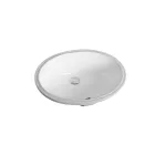 Lavabo da Incasso Sottopiano in Ceramica dal Design Moderno - Papavero Viadurini