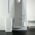 Lavabo da terra freestanding circolare di design made in Italy, Lallio
