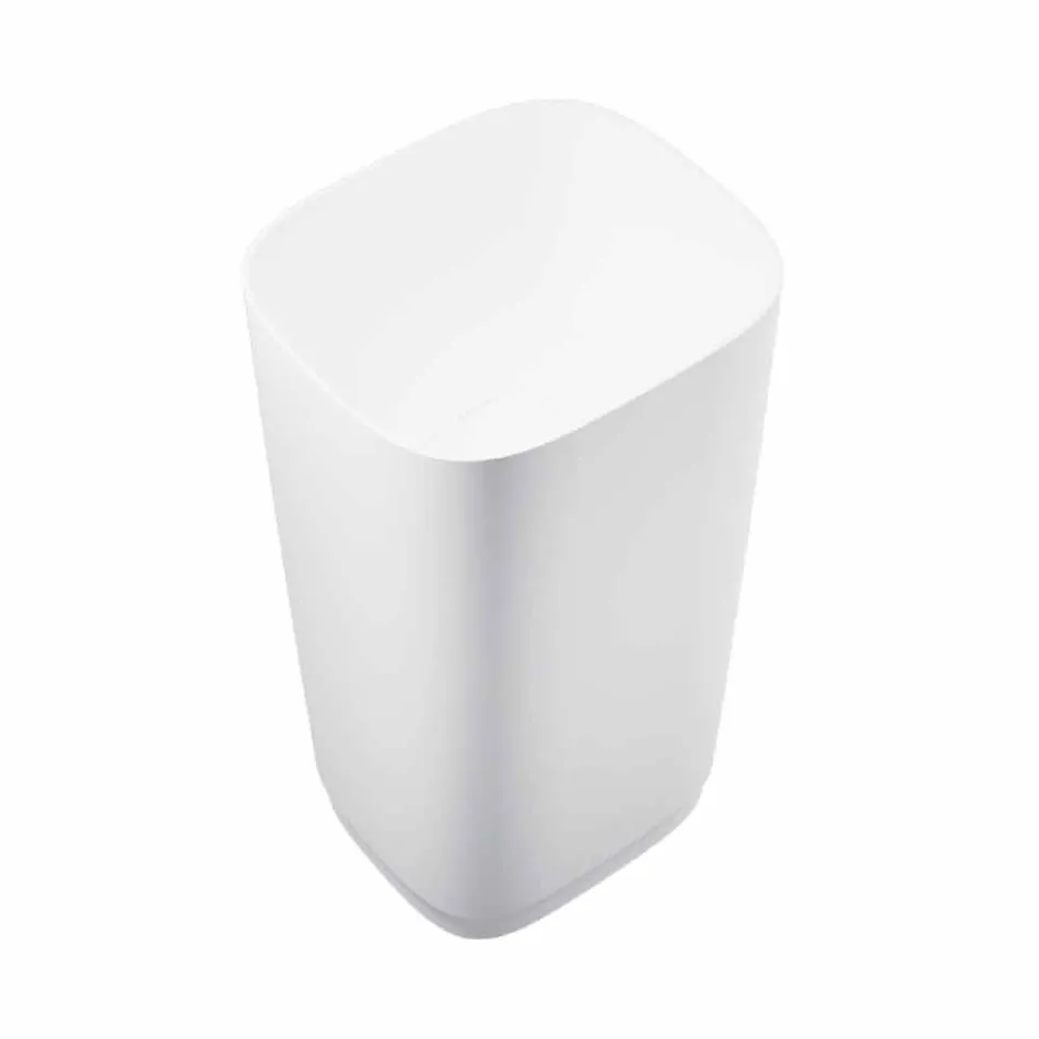 Lavabo da terra freestanding circolare di design made in Italy, Lallio Viadurini