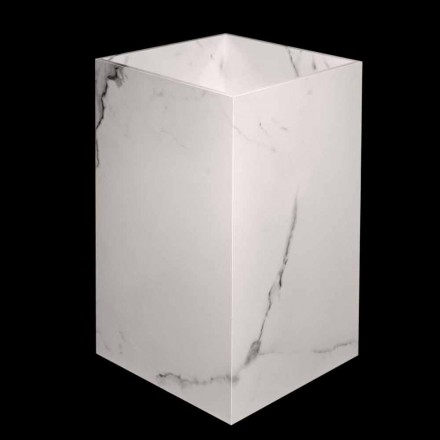 Lavabo da Terra Geometrico Design in Gres Porcellanato 4 Finiture - Calogero Viadurini