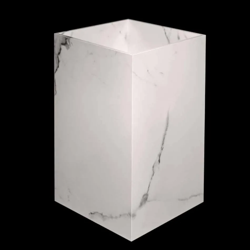 Lavabo da Terra Geometrico Design in Gres Porcellanato 4 Finiture - Calogero Viadurini