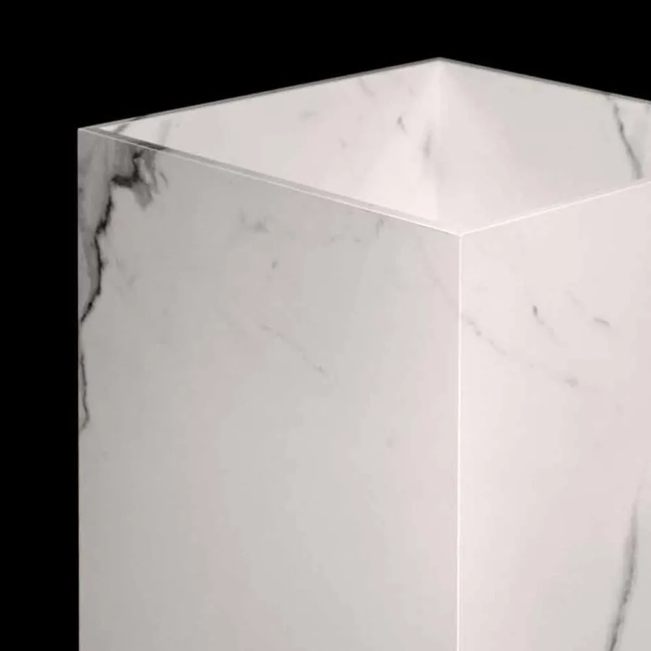 Lavabo da Terra Geometrico Design in Gres Porcellanato 4 Finiture - Calogero Viadurini
