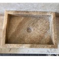 Lavabo design da appoggio in onice, pietra naturale, Jef, pezzo unico