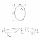 Lavabo di design da appoggio ceramica cavallino made in Italy Glossy Viadurini
