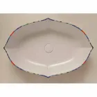 Lavabo di design da appoggio in ceramica disegnata made in Italy Oscar Viadurini