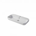 Lavabo di Design Monoforo da Appoggio o Parete in Ceramica Riardo